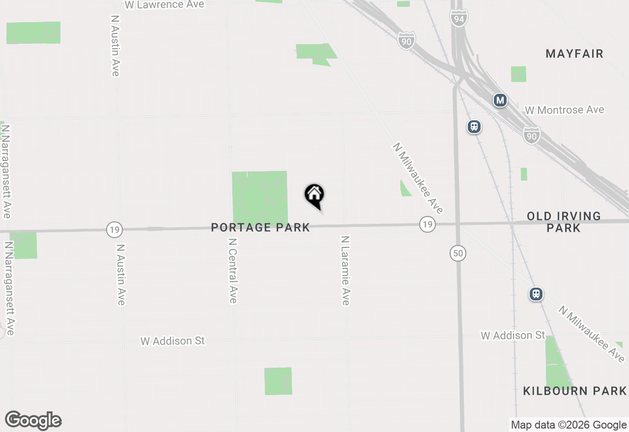 Map of 5301 W Cuyler Avenue, Chicago, IL 60641