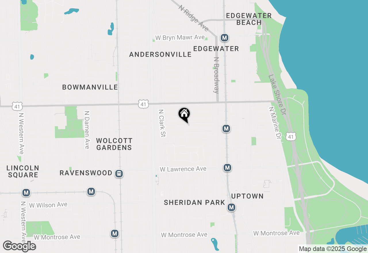 Map of 1400 W Winnemac Avenue #2, Chicago, IL 60640