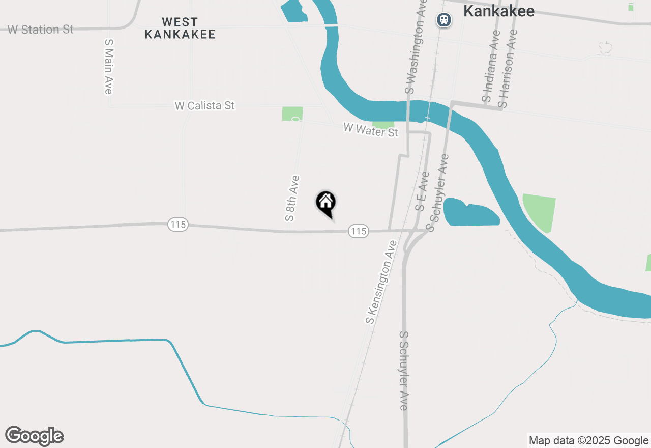 Map of 1264 S 6th Avenue, Kankakee, IL 60901