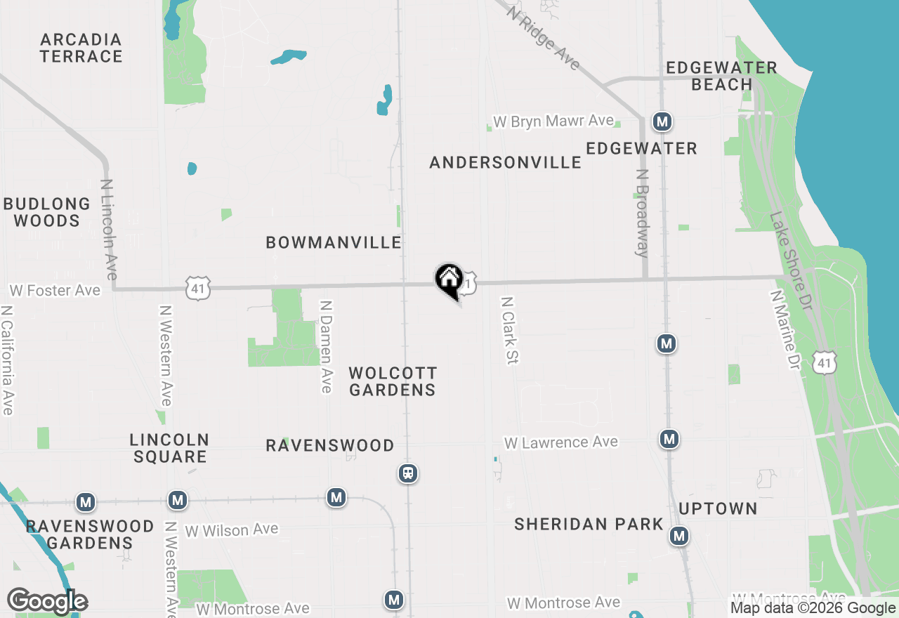 Map of 1657 W Winona Street, Chicago, IL 60640
