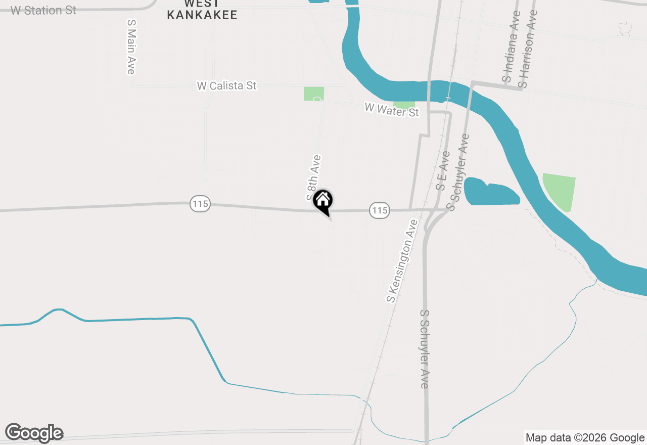 Map of 1355 S 7th Avenue, Kankakee, IL 60901