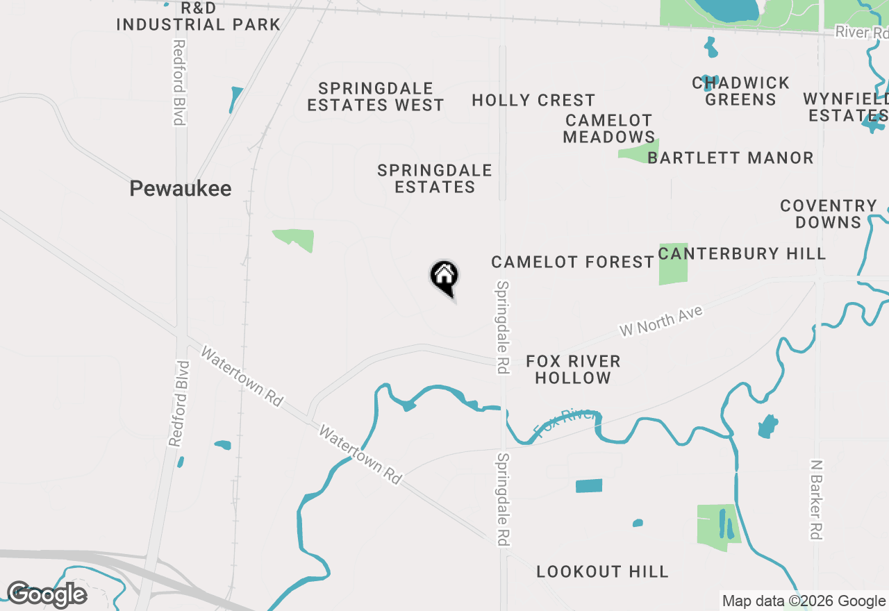 Map of N22W22227 Meadowood Ct, Waukesha, WI 53186