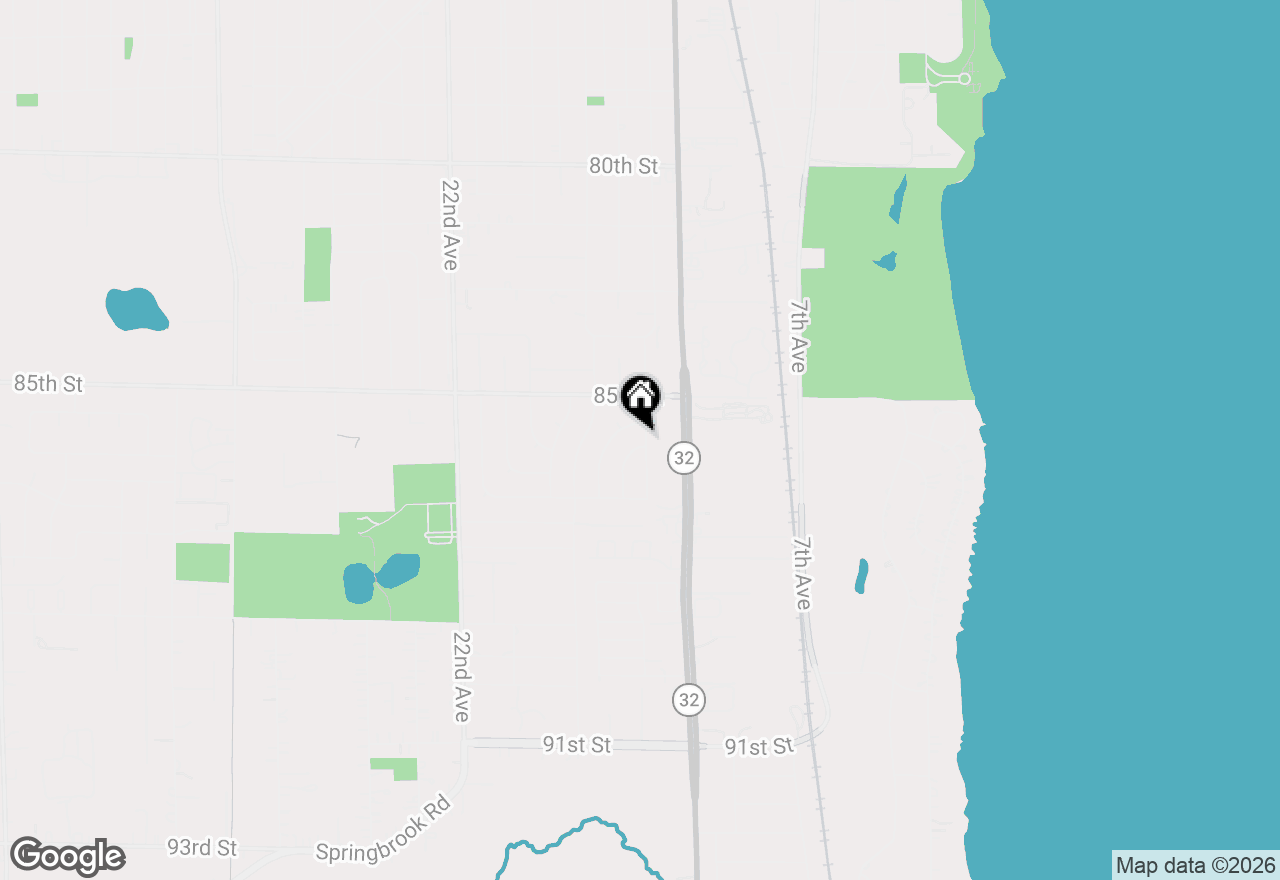 Map of 8540 14th Ave, Kenosha, WI 53143