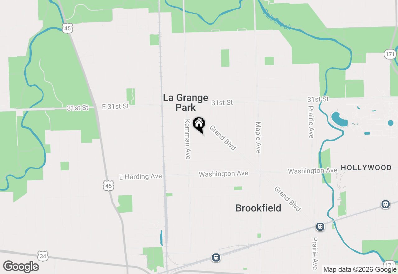 Map of 9516 Jackson Avenue, Brookfield, IL 60513