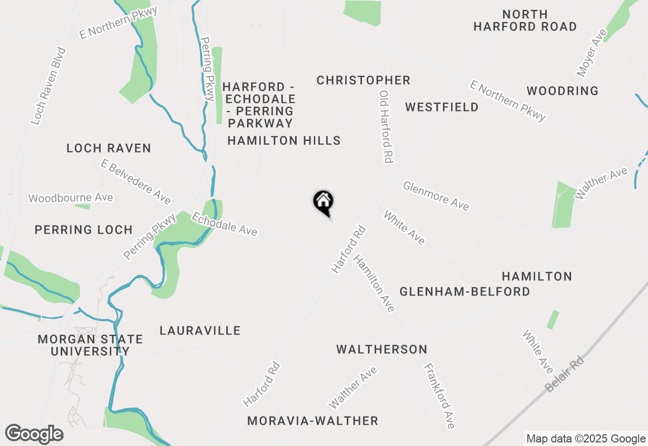 Map of 2805 Hamilton Avenue, Baltimore, MD 21214