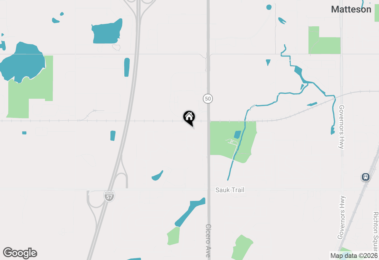 Map of 4862 Bay View Drive, Richton Park, IL 60471