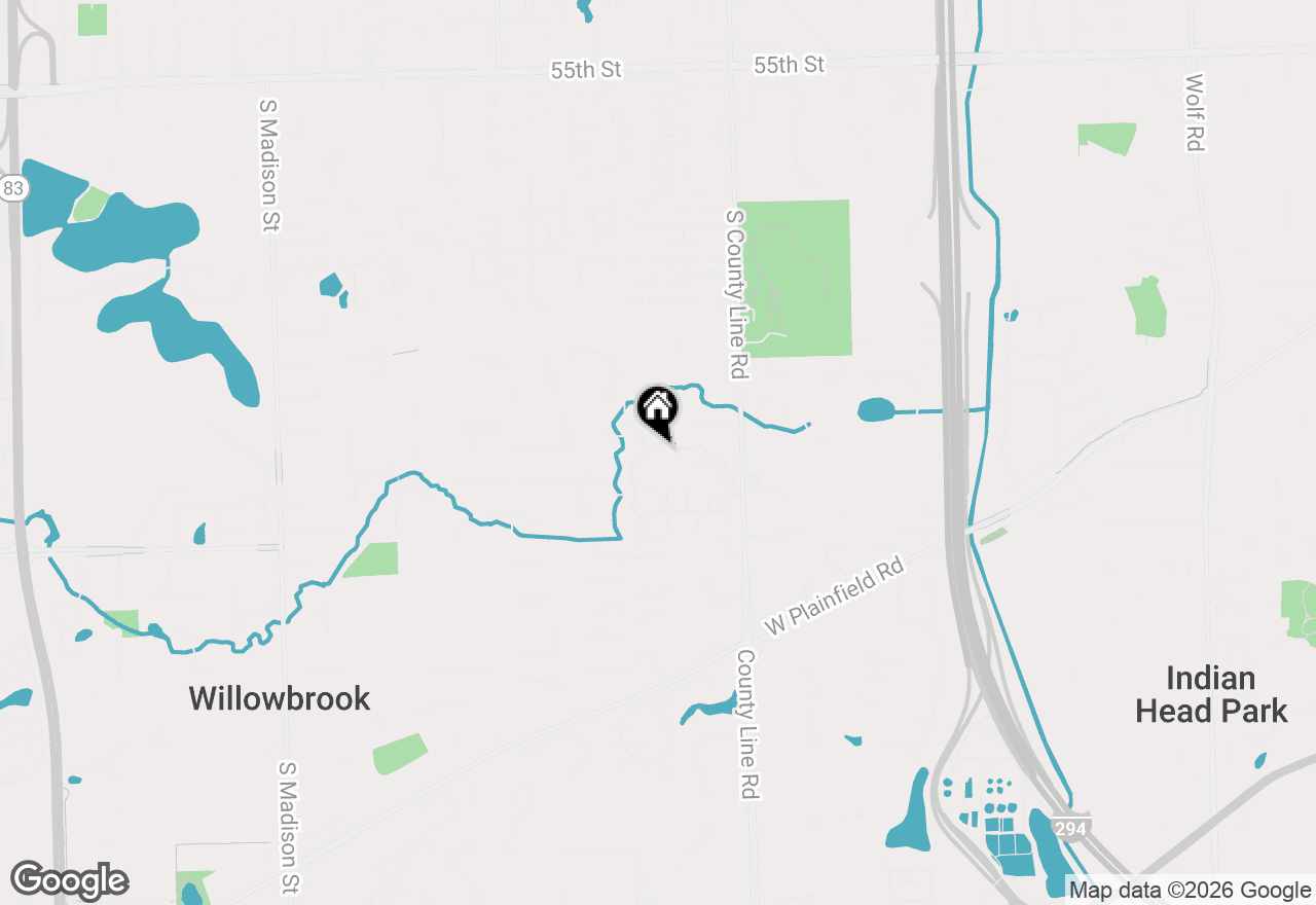 Map of 701 Burr Ridge Club Drive, Burr Ridge, IL 60527