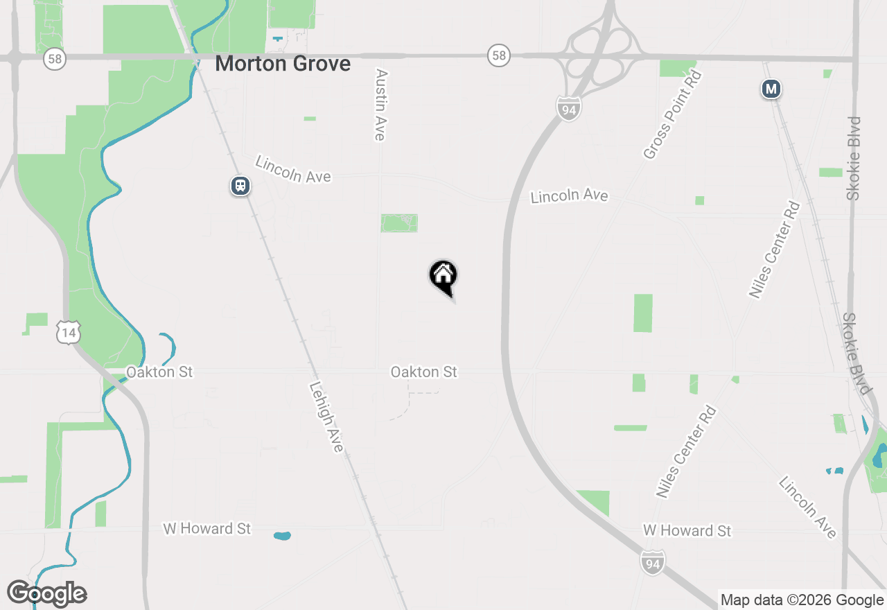 Map of 5812 Reba Street, Morton Grove, IL 60053
