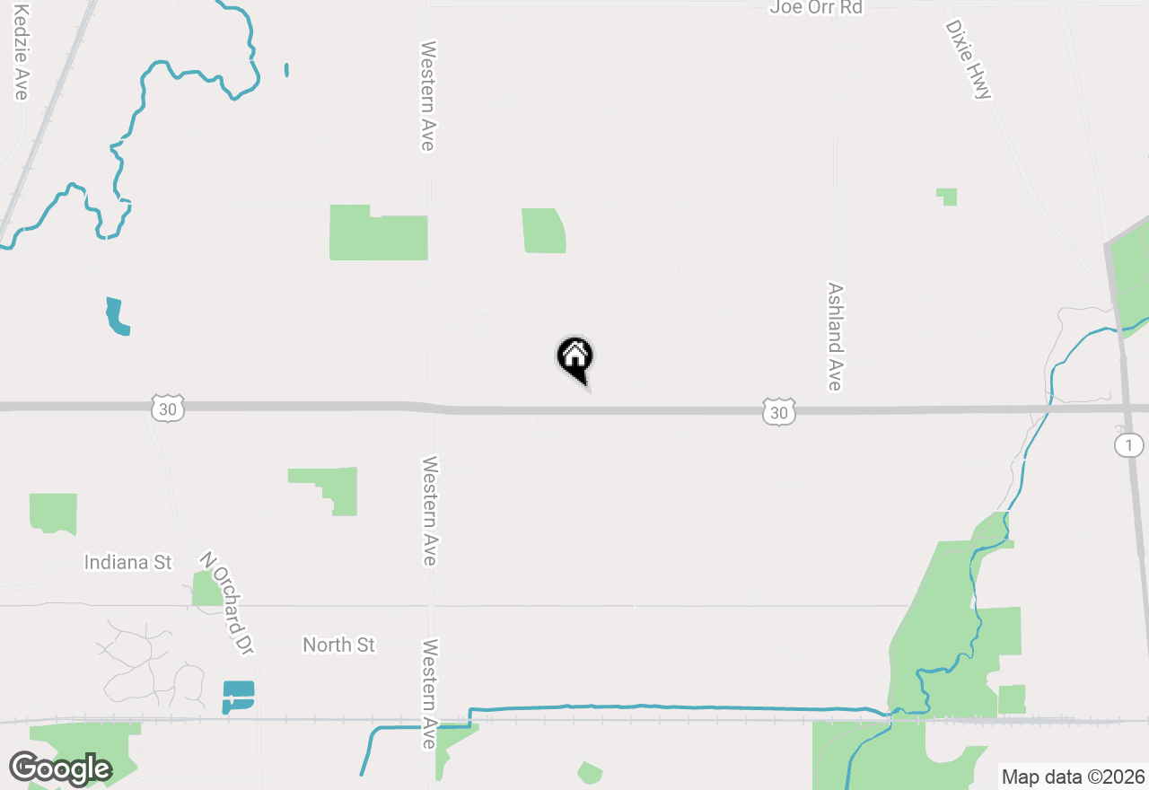 Map of 551 W Lincoln Highway, Chicago Heights, IL 60411