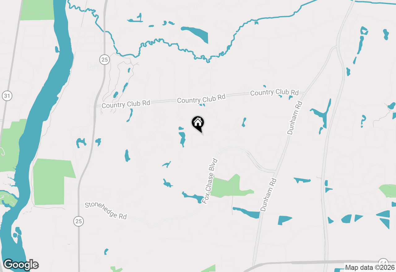Map of 55 Whittington Course, St. Charles, IL 60174
