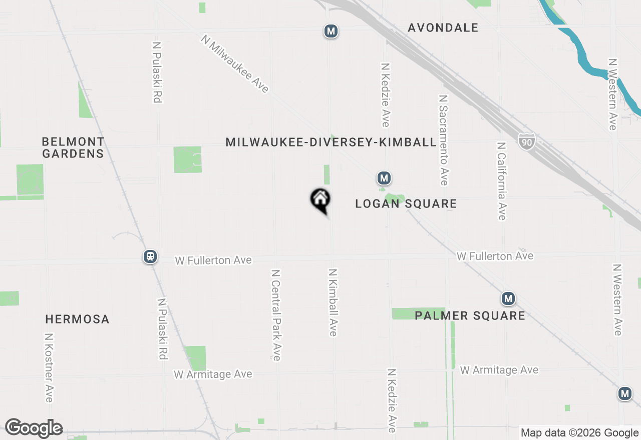 Map of 2517 N Bernard Street, Chicago, IL 60647