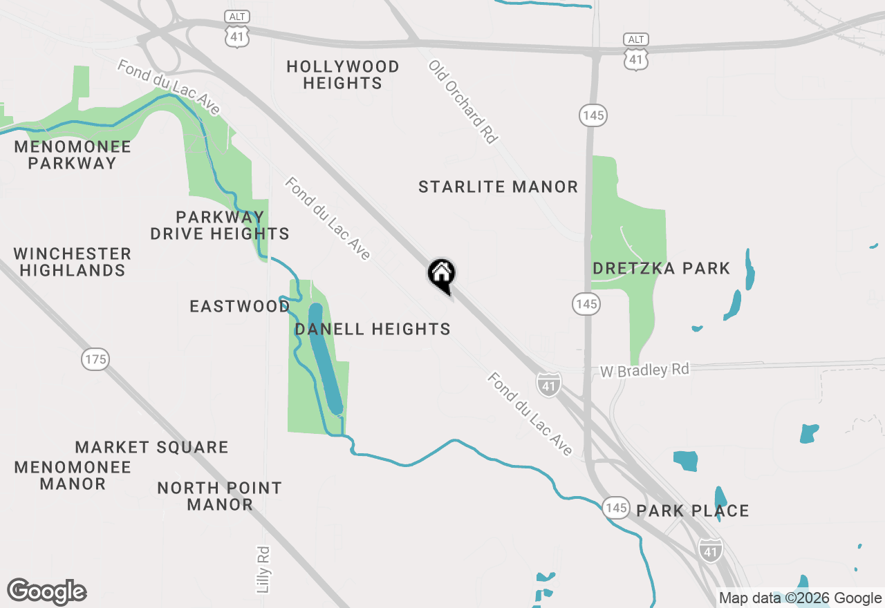Map of N81W13139 Country Terrace Ln, Menomonee Falls, WI 53051