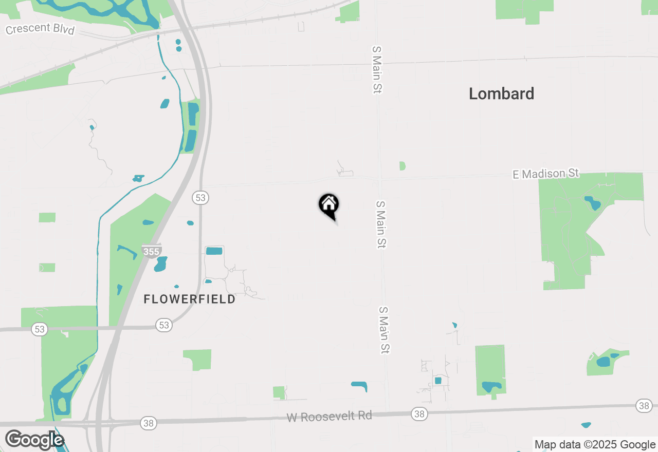 Map of 234 W Harrison Road, Lombard, IL 60148