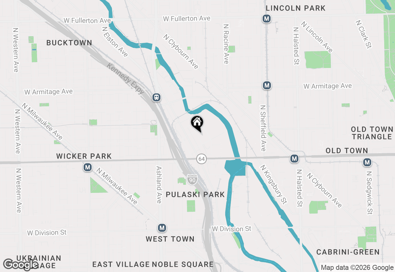 Map of 1684 N Ada Street, Chicago, IL 60642