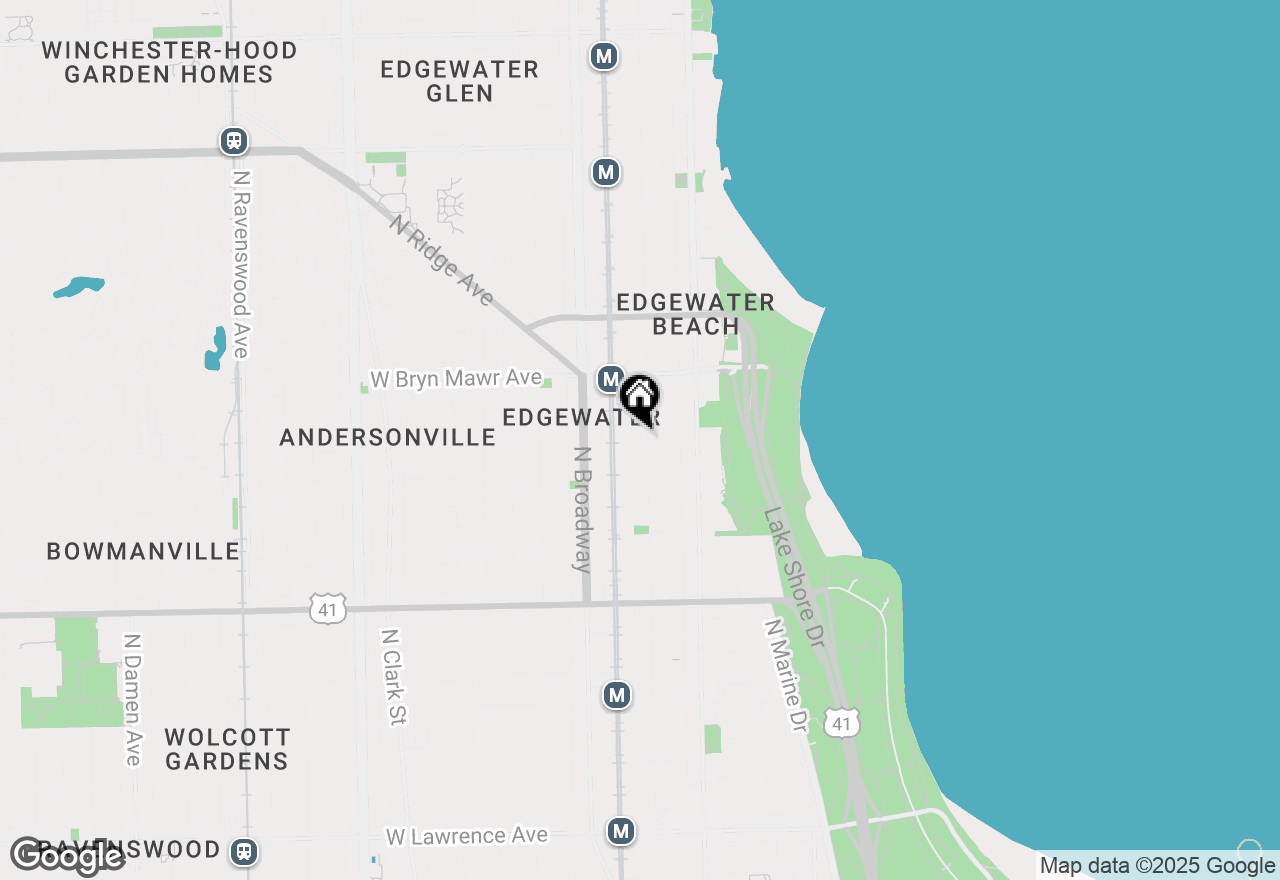 Map of 1055 W Catalpa Avenue #411, Chicago, IL 60640