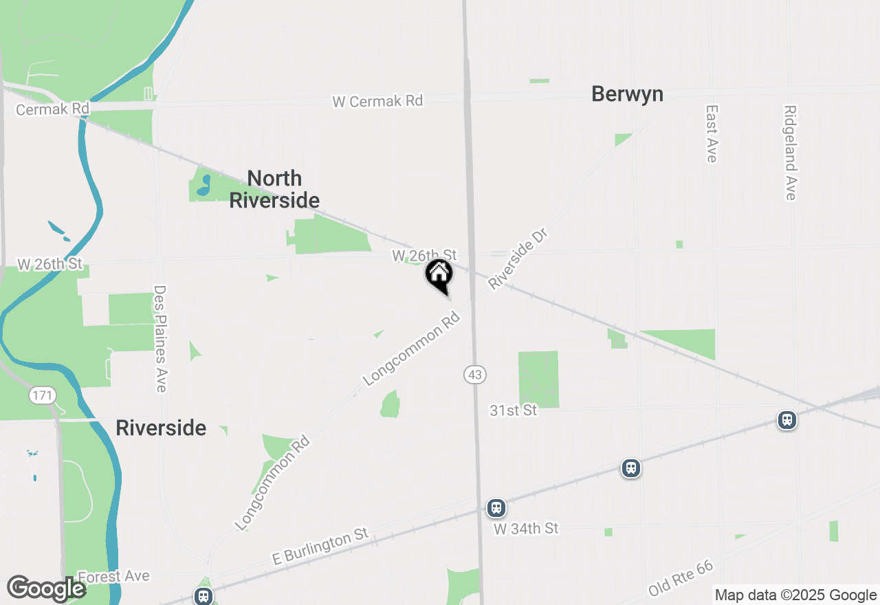 Map of 530 Byrd Road, Riverside, IL 60546