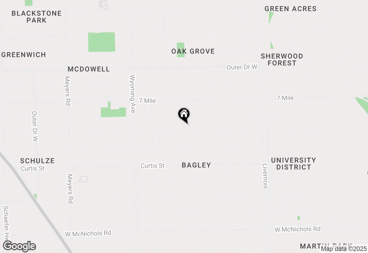 Map of 18645 Roselawn Street, Detroit, MI 48221