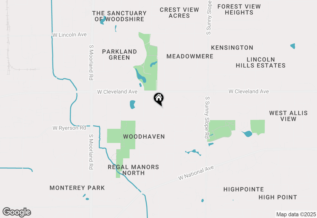 Map of 2828 S Franklin Dr, New Berlin, WI 53151