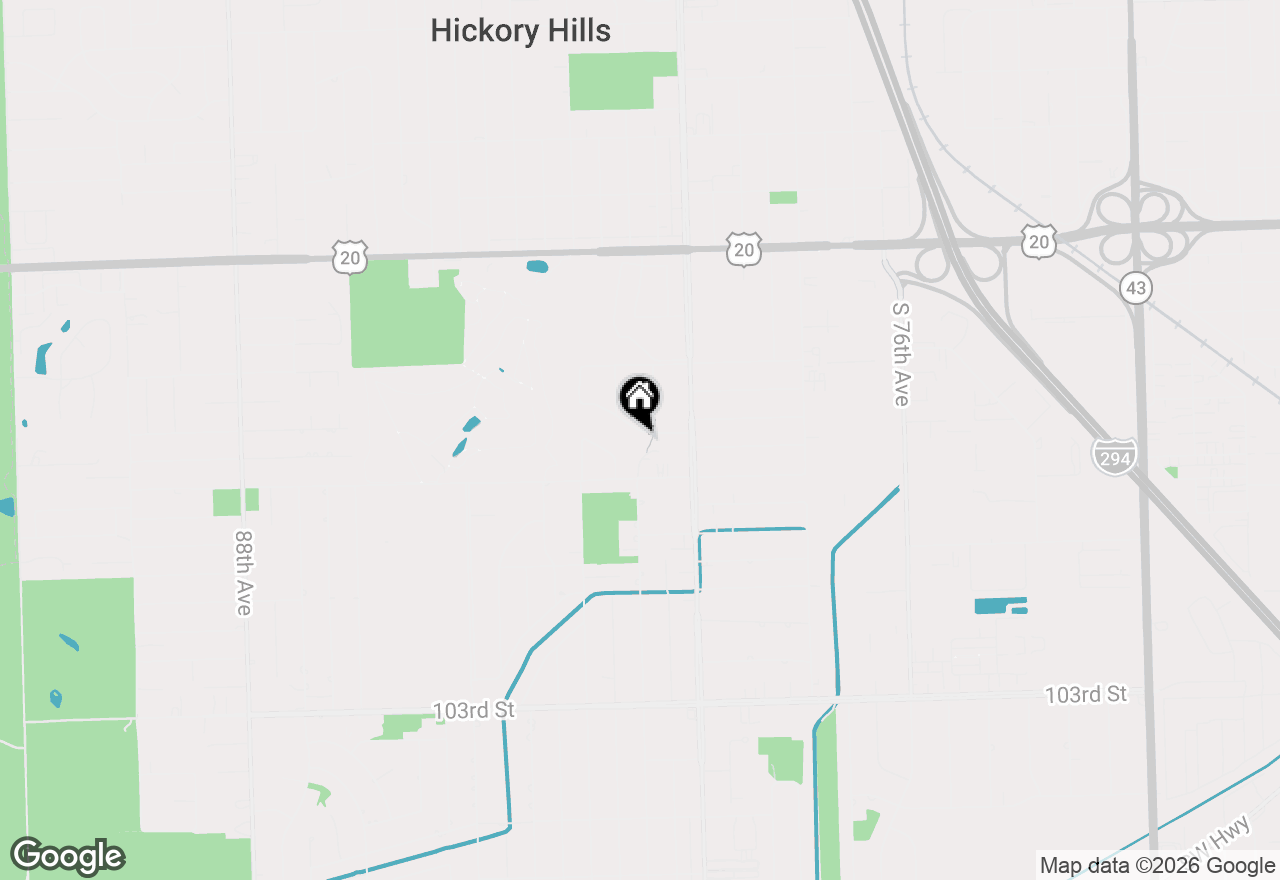 Map of 8103 W 98th Street, Palos Hills, IL 60465