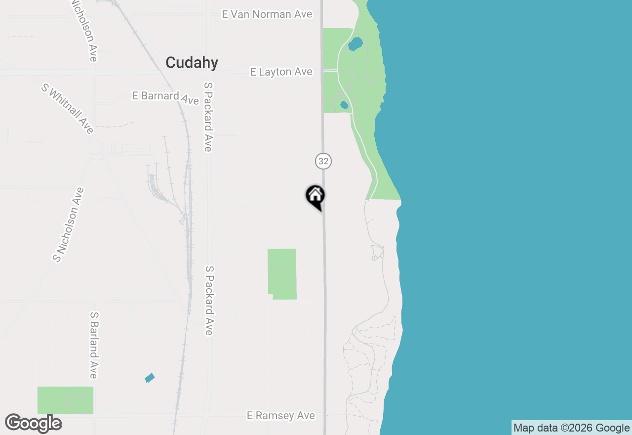 Map of 3959 E Underwood Ave, Cudahy, WI 53110