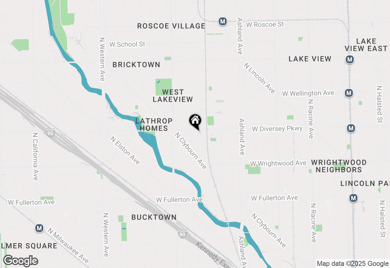 Map of 2743 N Wolcott Avenue #44, Chicago, IL 60614