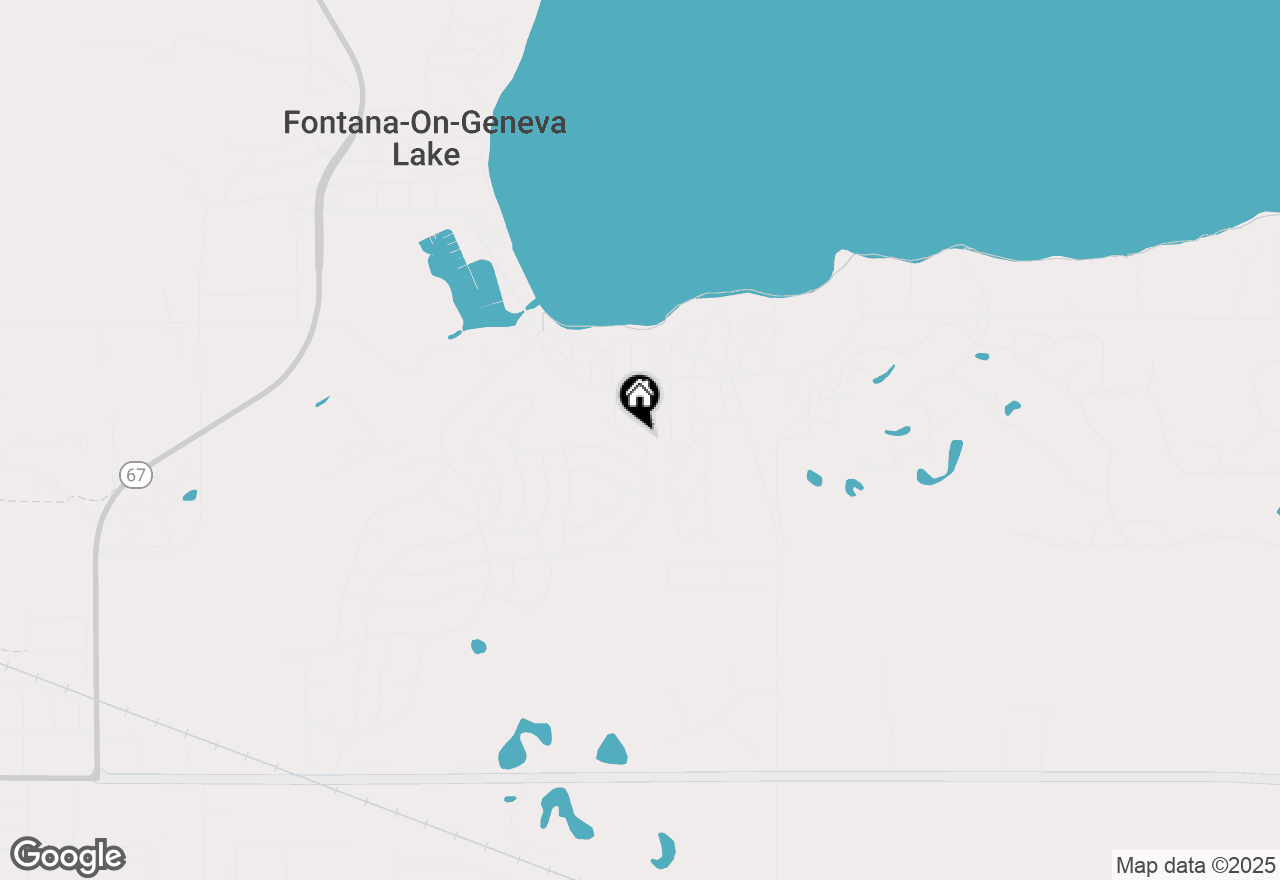 Map of 755 Brickley Dr, Fontana, WI 53125