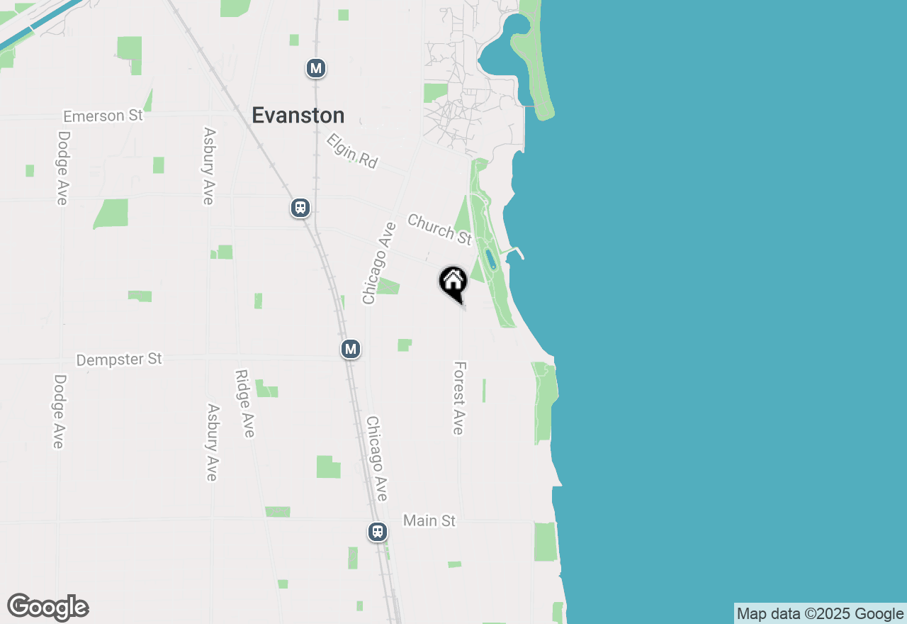 Map of 1418 Forest Avenue, Evanston, IL 60201