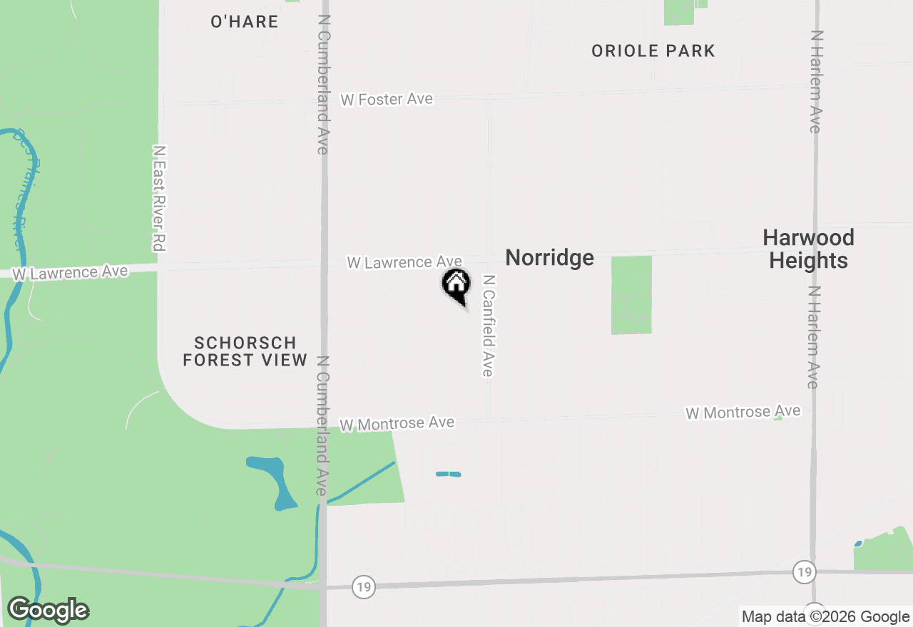 Map of 8026 W Eastwood Avenue, Norridge, IL 60706
