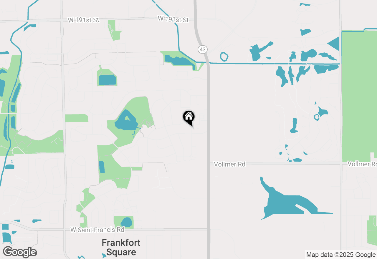 Map of 19642 South Edinburgh Lane, Frankfort, IL 60423