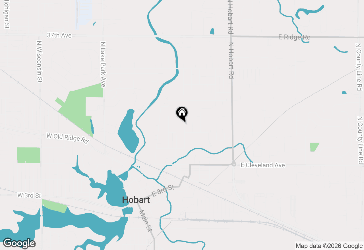 Map of 224 Kelly Street, Hobart, IN 46342