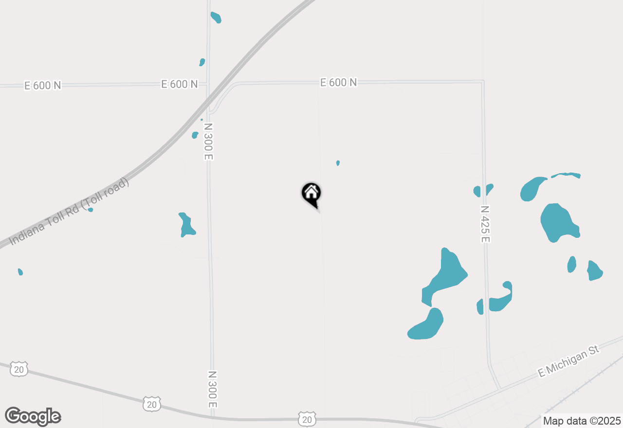 Map of 5444 N 350 E, Rolling Prairie, IN 46371