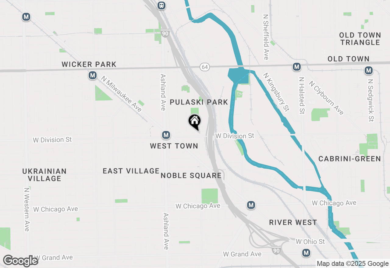 Map of 1414 W Division Street #2, Chicago, IL 60642