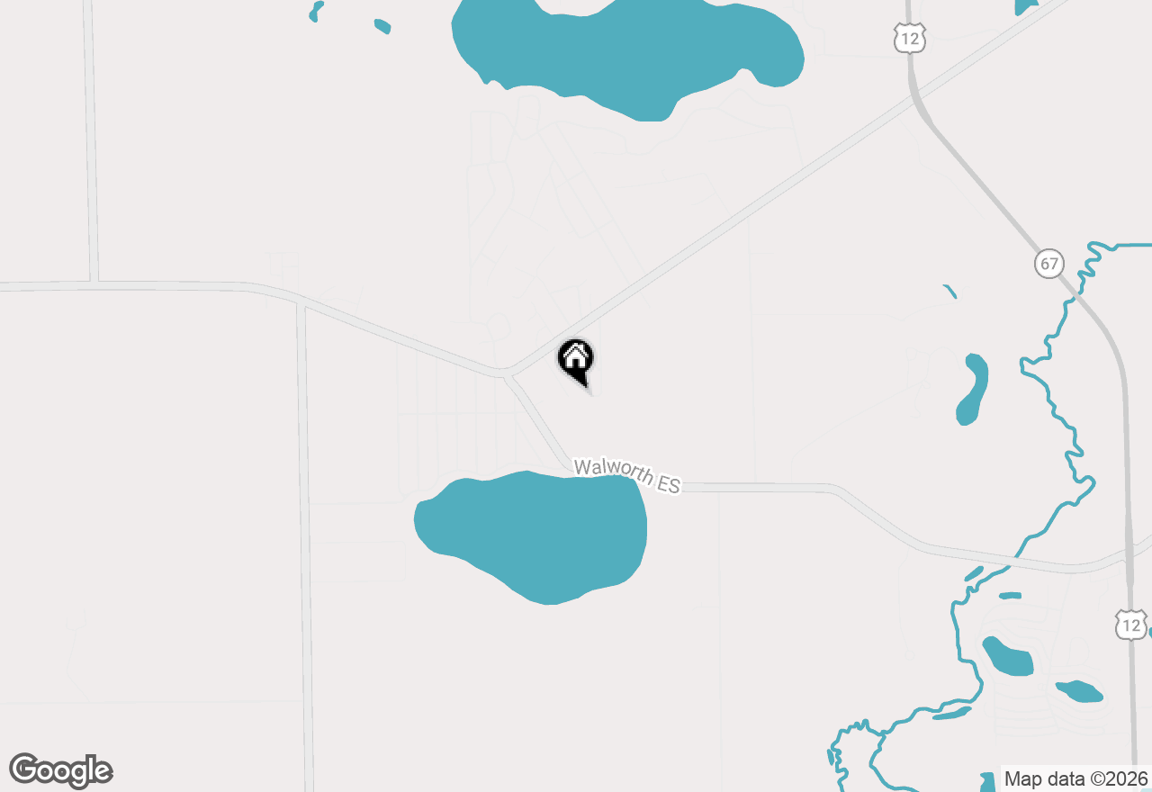Map of N6612 Juniper Rd, Elkhorn, WI 53121