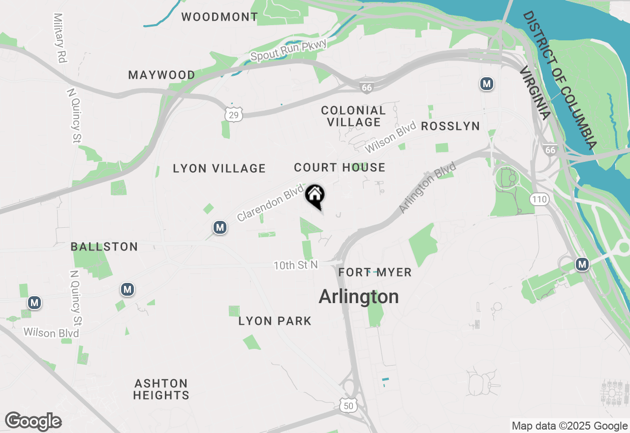 Map of 1276 N Wayne Street #1225, Arlington, VA 22201