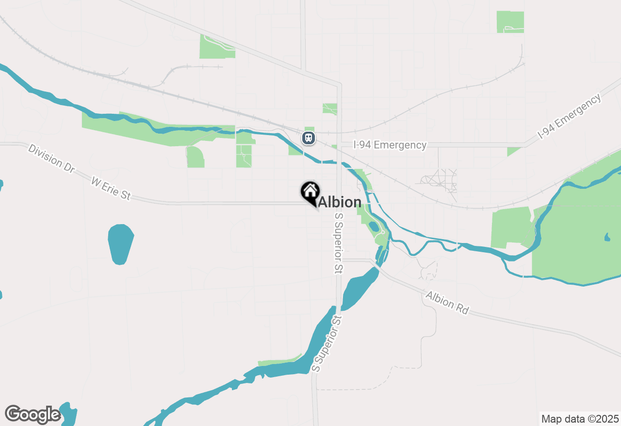 Map of 212 W Ash Street, Albion, MI 49224