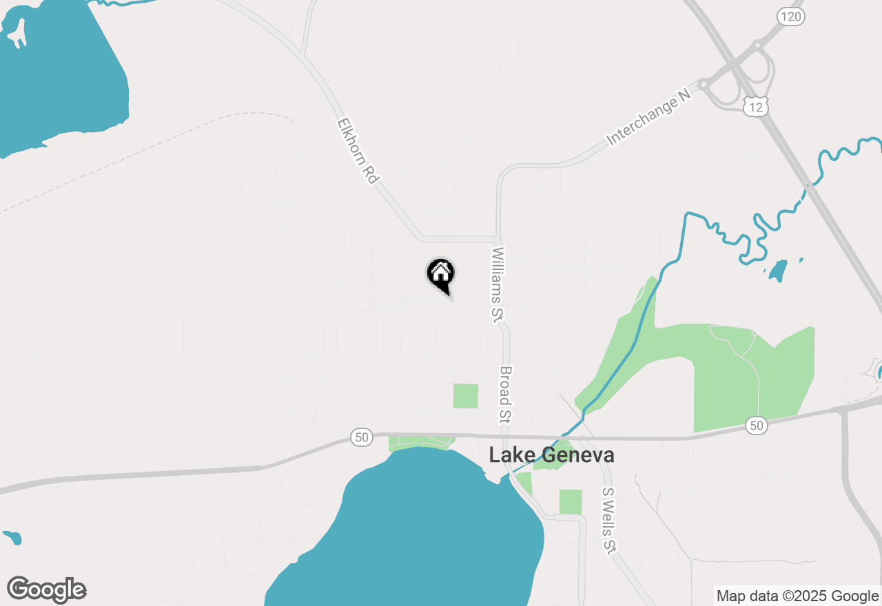 Map of 1023 Park Row St, Lake Geneva, WI 53147