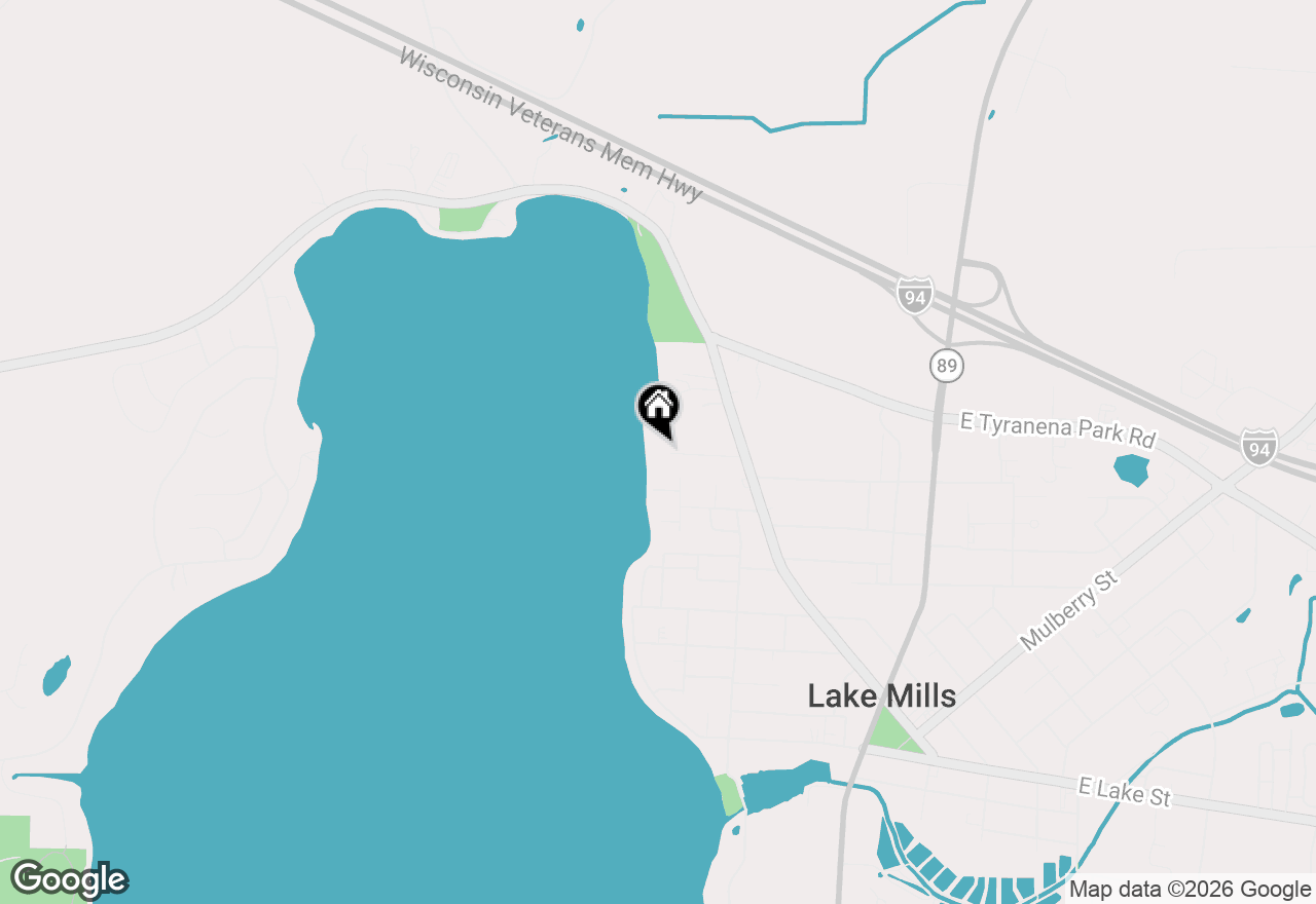 Map of 814 Highland Rd, Lake Mills, WI 53551