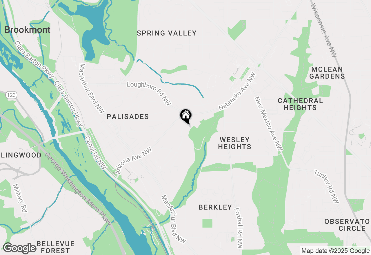 Map of 3033 University Terrace Nw, Washington, DC 20016