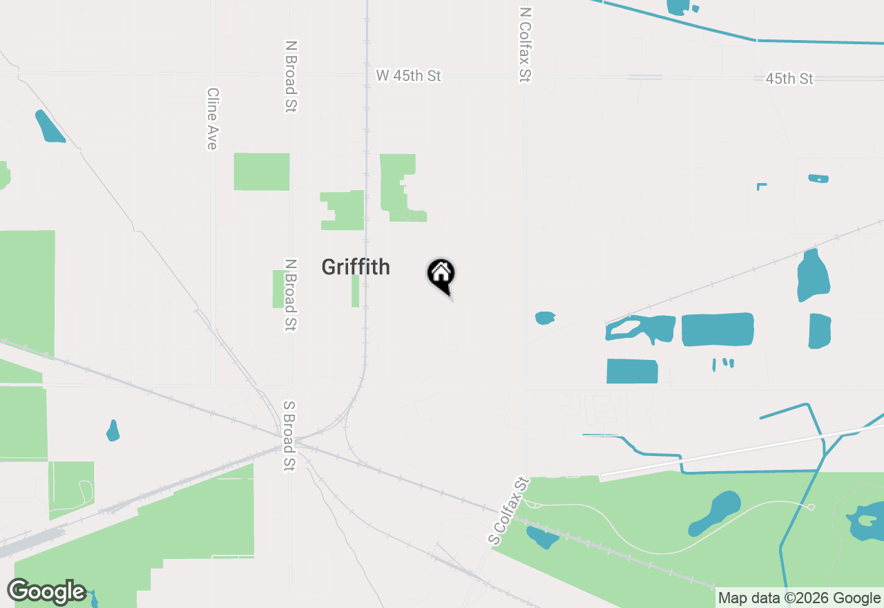 Map of 306 N Arbogast Street, Griffith, IN 46319