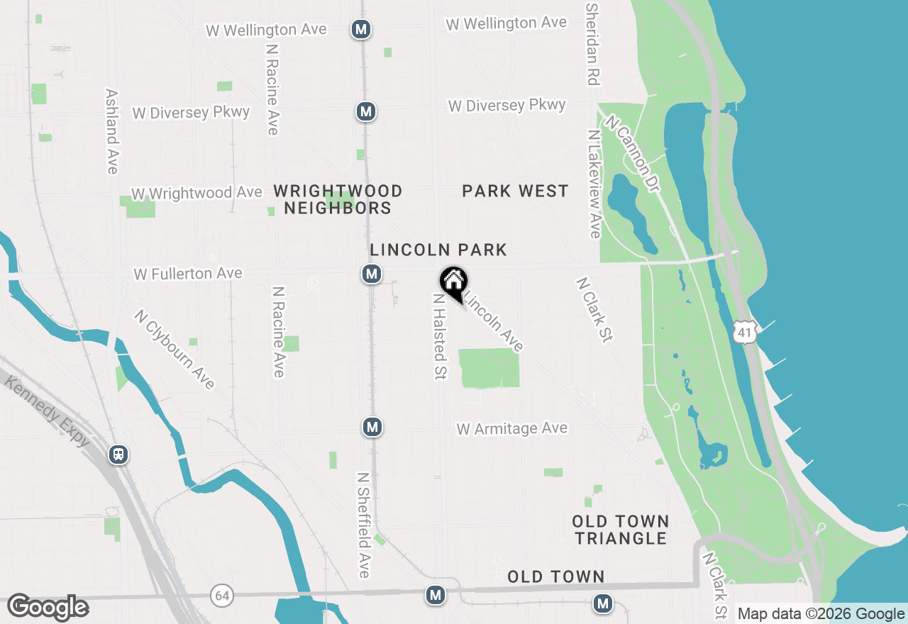 Map of 737 W Belden Avenue #D, Chicago, IL 60614