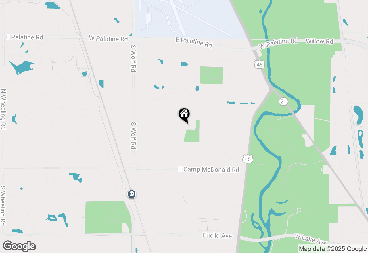 Map of 1802 N Aspen Drive, Mount Prospect, IL 60056