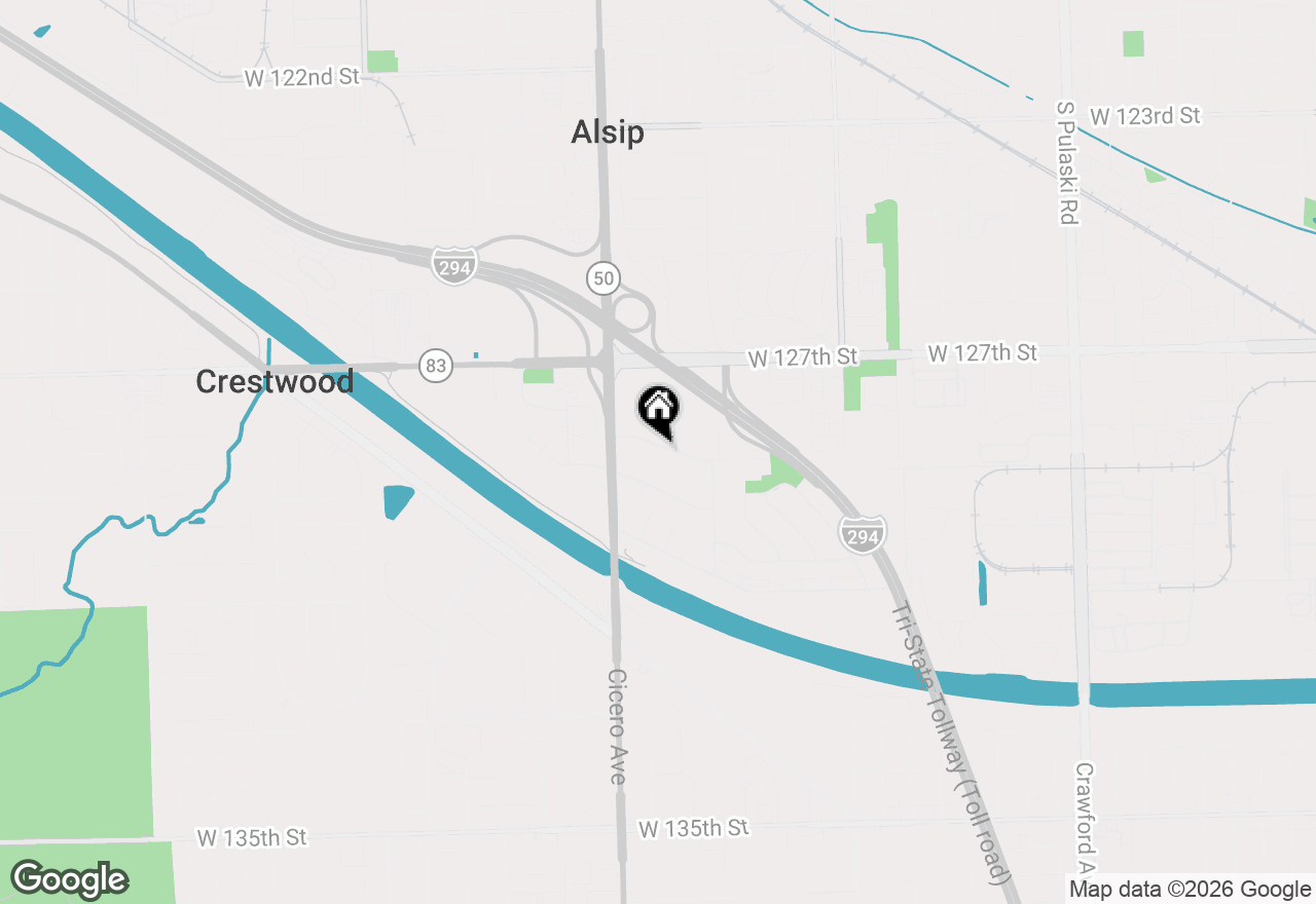 Map of 4709 W 128th Street, Alsip, IL 60803