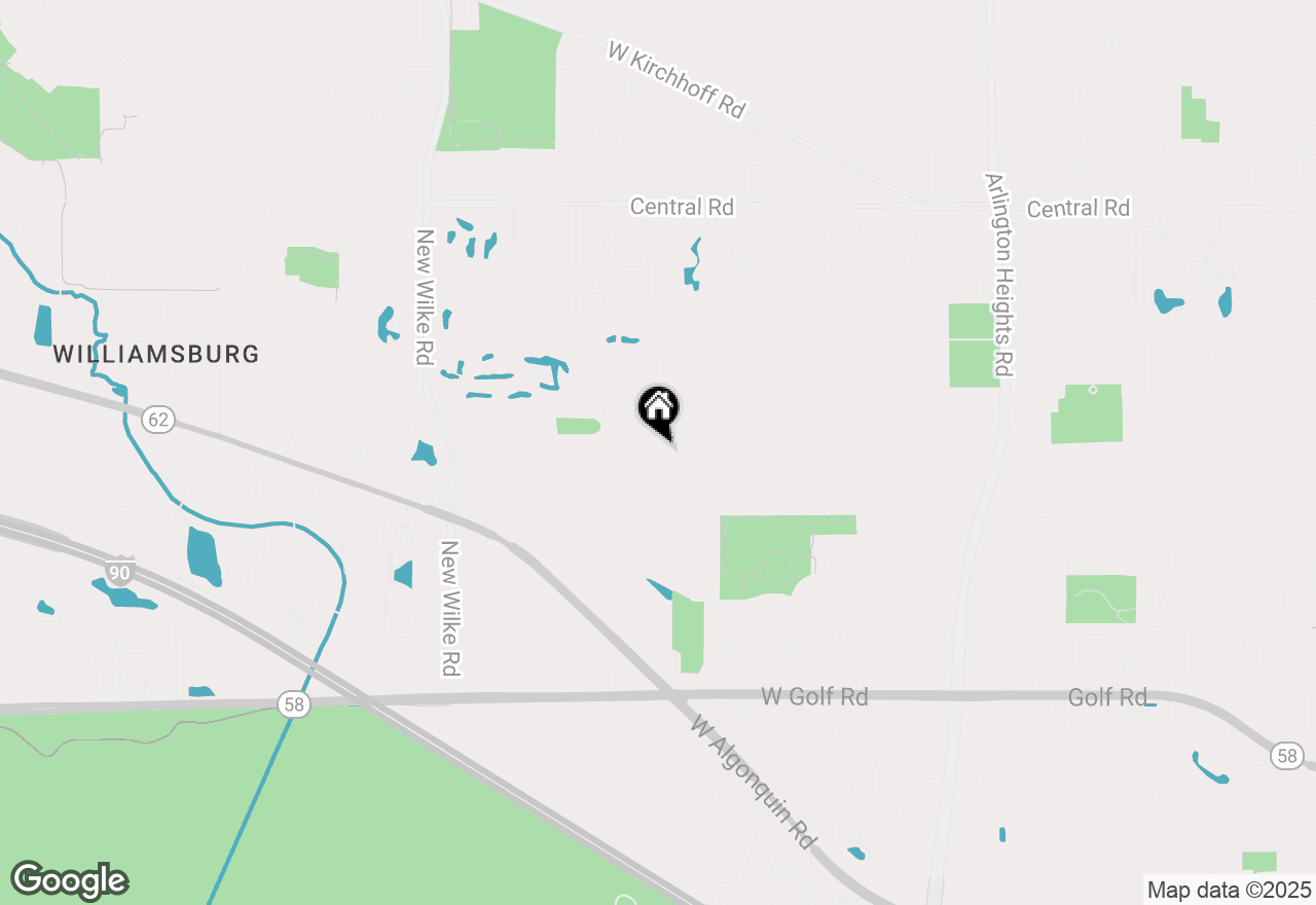 Map of 1002 W Noyes Street, Arlington Heights, IL 60005