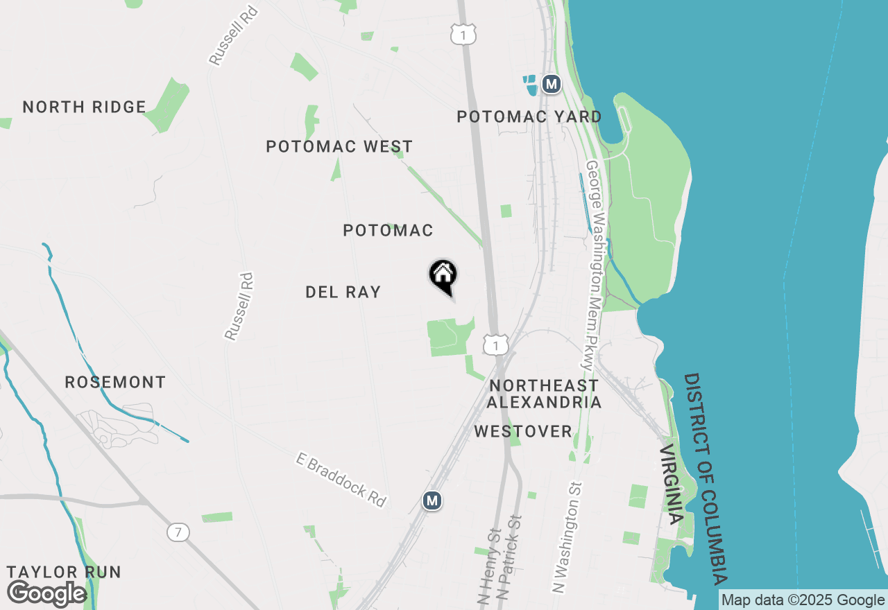 Map of 411 E Bellefonte Avenue, Alexandria, VA 22301