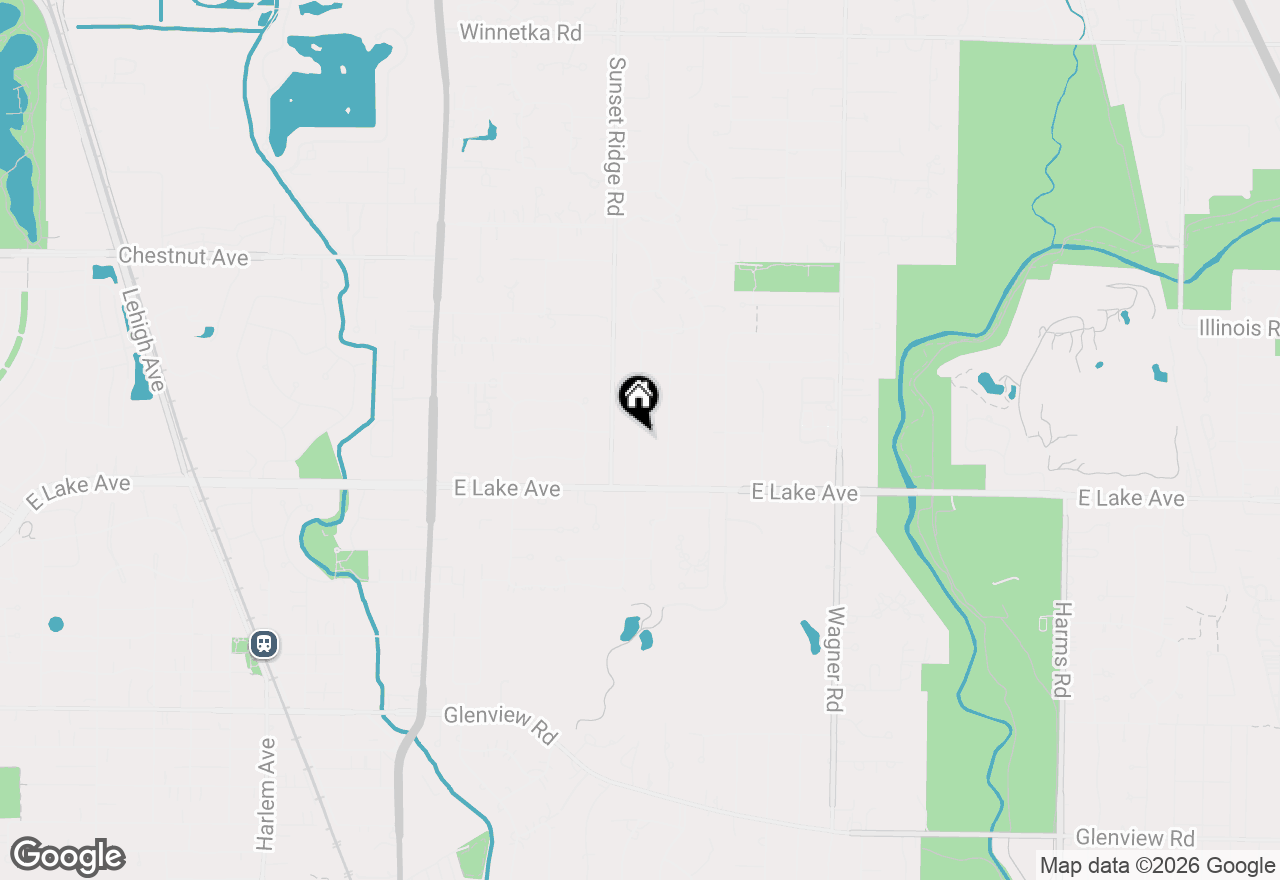 Map of 1443 Hawthorne Lane, Glenview, IL 60025