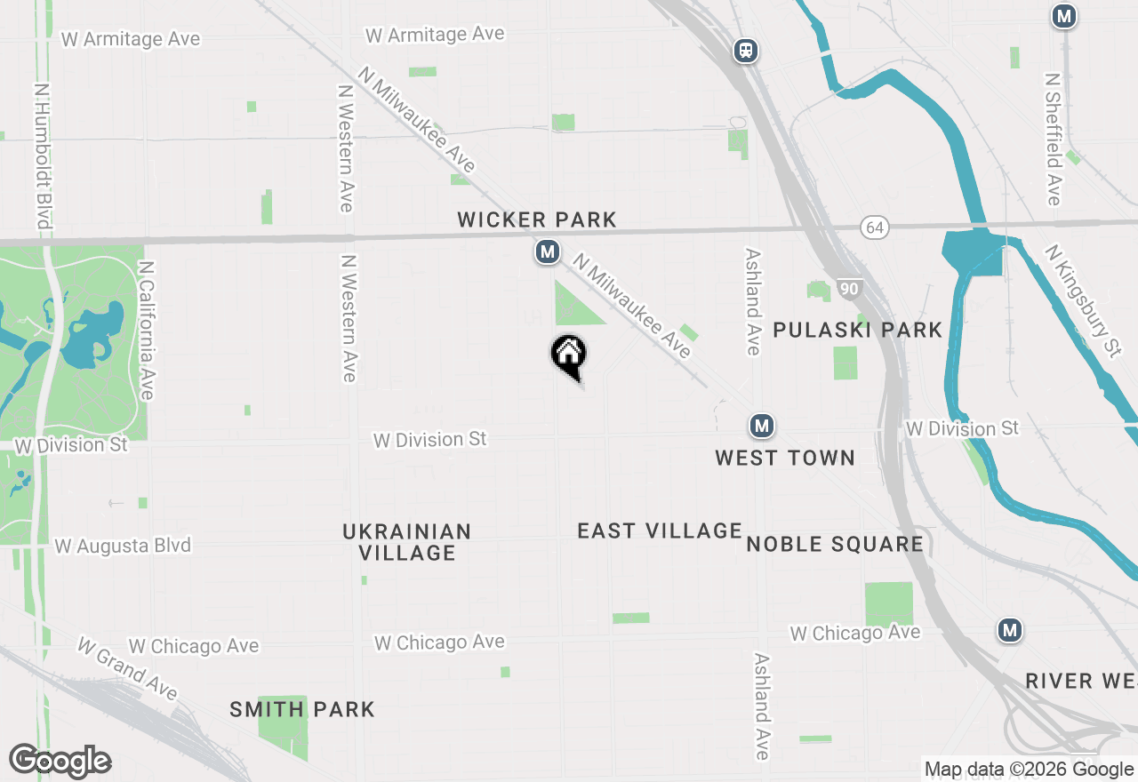 Map of (Address confidential), Chicago, Illinois 60622