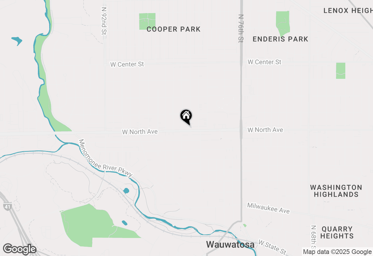 Map of 8216 W North Ave, Wauwatosa, WI 53213