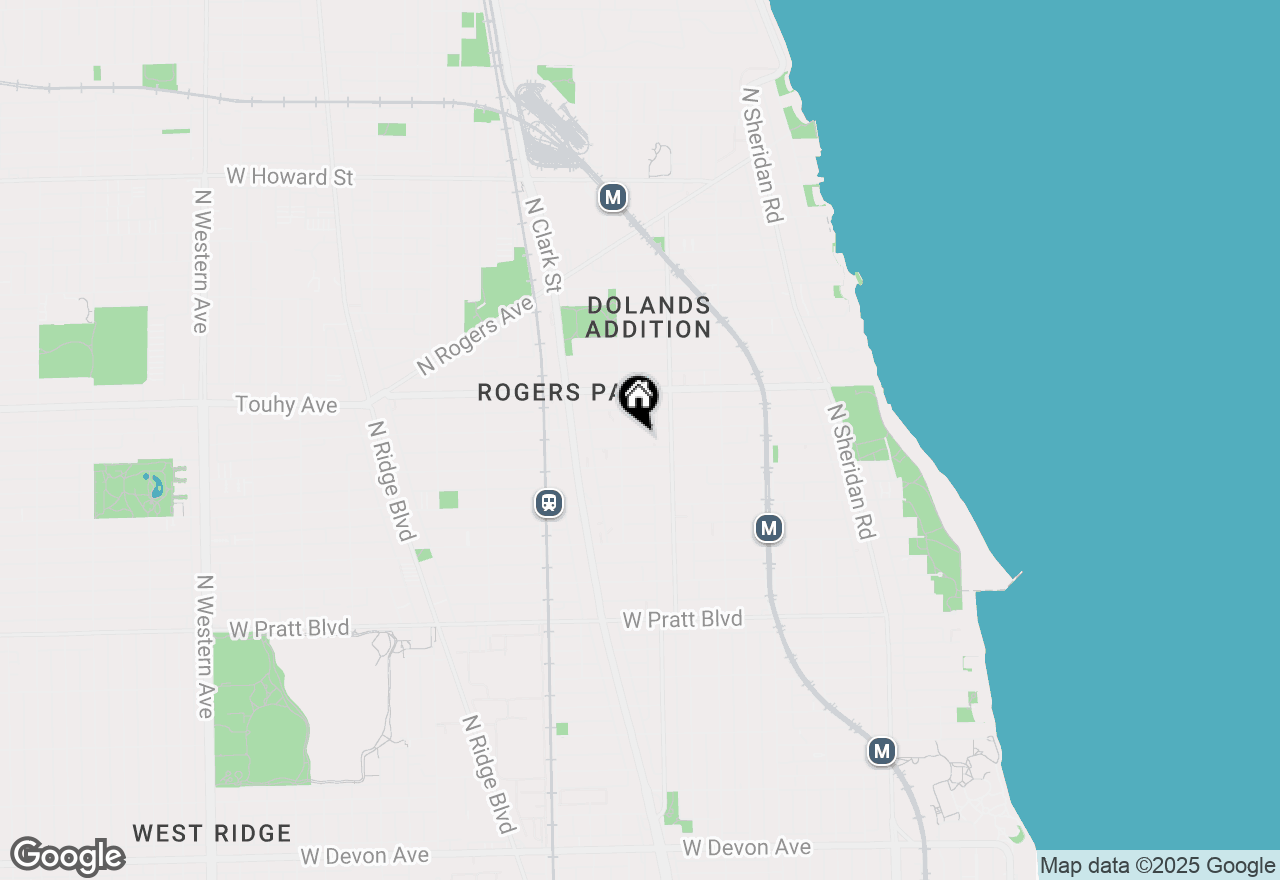 Map of 1635 W Estes Avenue #4W, Chicago, IL 60626