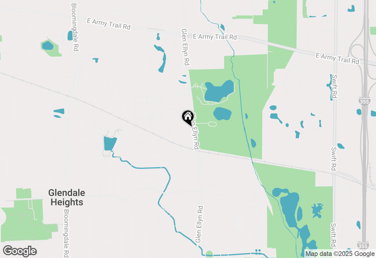 Map of 598 Mitchell Road, Glendale Heights, IL 60139