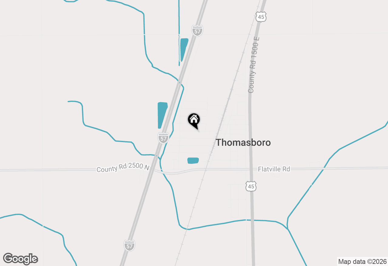 Map of 509 W Morris Street, Thomasboro, IL 61878
